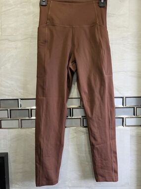 girlfriend collective Brown High-Rise Leggings
